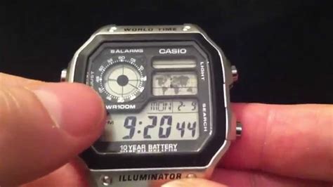 Casio Ae Wh Time And Date Settings