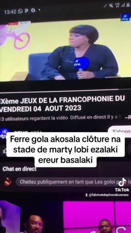 Ferre Gola Akobeta Na Cl Ture Ya Francophonie Na Stade De Martyrs Lobi