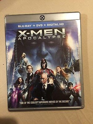 X Men Apocalypse Bluray Dvd Disc Set Digital Code Expired No