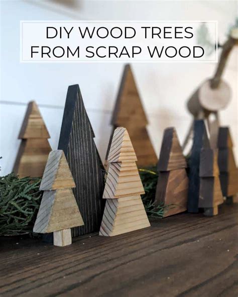 The Easiest And Cheapest DIY Wood Christmas Trees