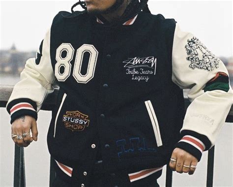 Stussy X Our Legacy X Denim Tears Varsity Jacket In 2023 Varsity