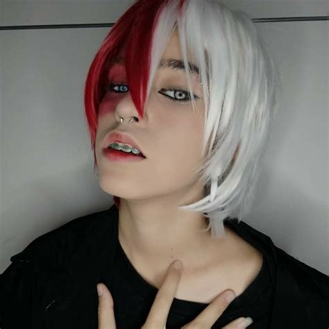 Todoroki Cosplay Hair Photo Todoroki Cosplay Cosplay