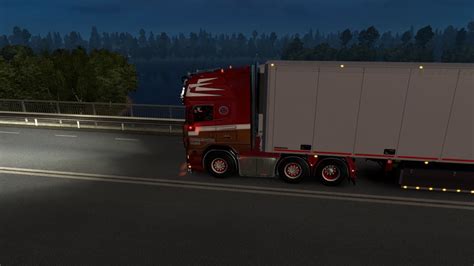 Euro Truck Simulator 2 Scania Ronny Ceusters V8 Working ทำงานวนไป