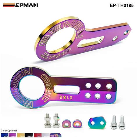 Epman Anodized Universal Front Rear Tow Hook Billet Aluminum Towing