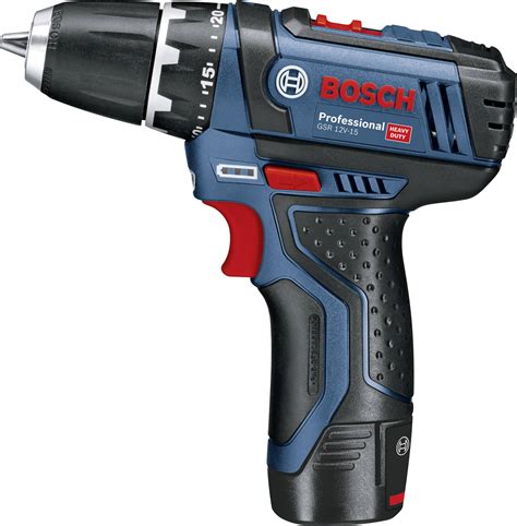 Bosch Professional GSR 12V 15 0601868109 Akku Bohrschrauber 2 Ah Inkl