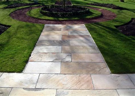 Mint Fossil Sandstone Paving Glm Yorkshire Stone Sales