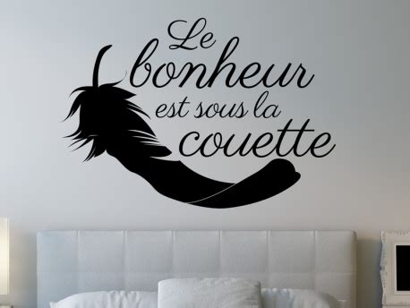 Sticker Le Bonheur Est Sous La Couette Magic Stickers