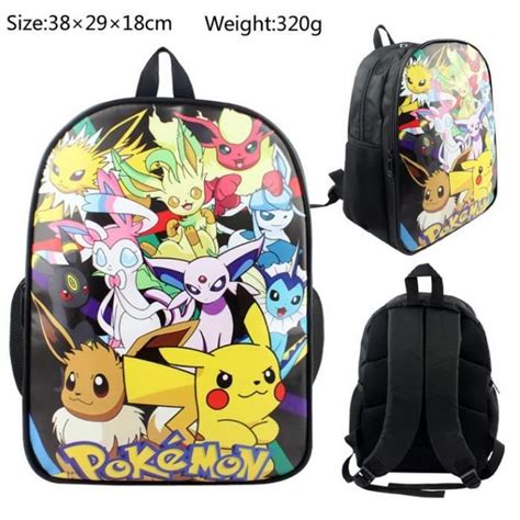 Sac à dos Pocket Monster Pokémon Pikachu Cartable sac à dos schoolbags