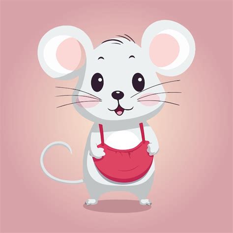 Vecteur D Ic Ne De Souris De Dessin Anim Mignon Vecteur Premium