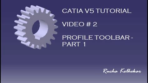 Catia V5 Tutorial 2 Profile Toolbar Part I Youtube