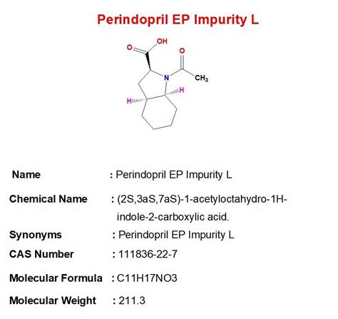 Perindopril Ep Impurities Mg At Rs Mg In Hyderabad Id