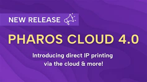 Pharos Cloud 40 Elevates Enterprise Printing With Direct Ip Printing