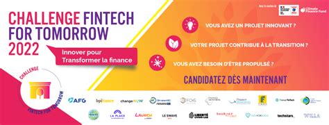 La 5ème édition du Challenge Fintech for Tomorrow est lancée J les