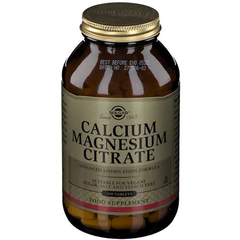 Solgar Calcium Magnesium Citrat St Redcare Apotheke