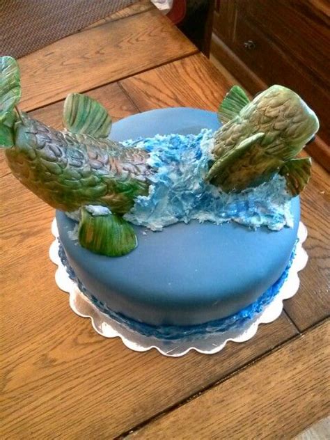 Fondant Fish Cake Fondant Fish Fish Cake Mens Cakes