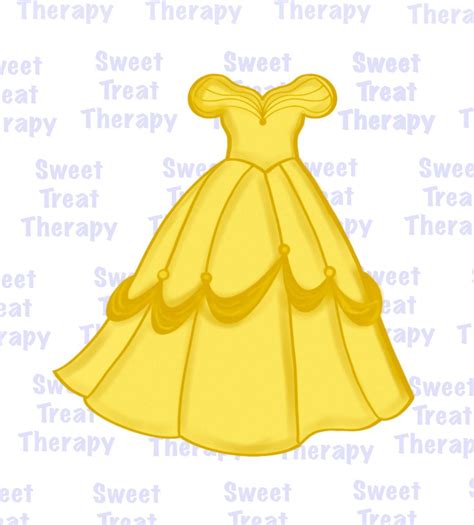 Cute Princess Clipart Element Of Girls Wearing Princess Dress Like