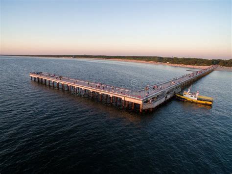 Palanga Bridge In Lithuania Sunset Time Stock Photo Image Of Famous