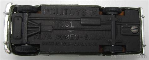 Politoys Polistil Polms Scale Alfa Romeo Giulia Ti