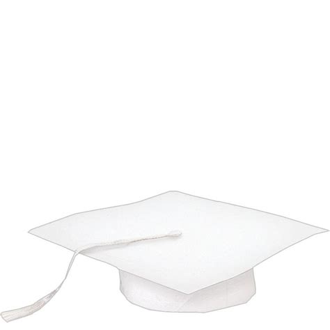 White Paper Graduation Cap 9 14in Party City