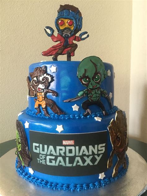 Guardians Of The Galaxy Cake Guardianes De La Galaxia Guardines De