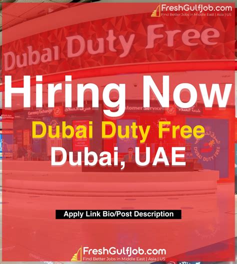 Dubai Duty Free Jobs Dubai Duty Free 2024