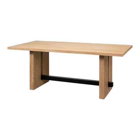 Modern Oak Dining Table | Chairish