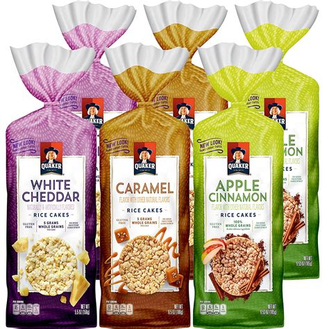 Quaker Gluten Free Rice Cakes Variety Pack 6 Bags