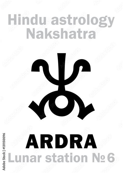 Astrology Alphabet Hindu Nakshatra Ardra Lunar Station No6