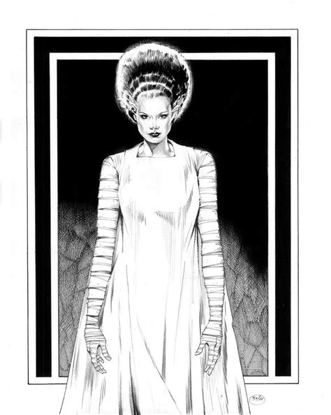 The Bride Of Frankenstein In Michael Bairs Sketches And Doodles And