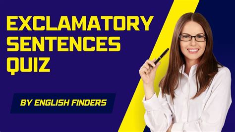 Exclamatory Sentences Quiz English Finders Youtube