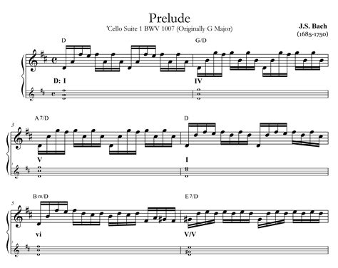 Bach Cello Suite 1 Bwv 1007 Prelude Analysis