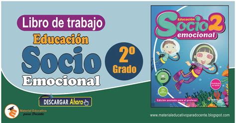 Material Educativo Cuaderno de actividades Socioemocional para 2º