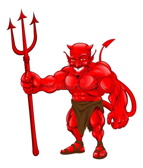 Devil Pitchfork Stock Illustrations 3910 Devil Pitchfork Stock