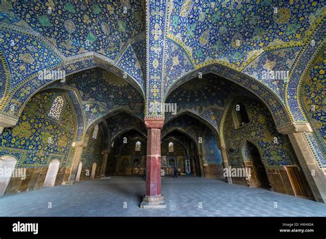 Interior Of Shah Mosque Also Known As Imam Mosque At Naghsh E Jahan