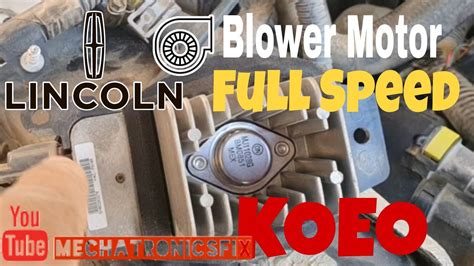 Blower Motor Running Like Crazy At Koeo Lincoln Town Car Blower