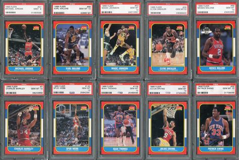 Superb Fleer Basketball Complete Graded Set With Psa Gem Mint