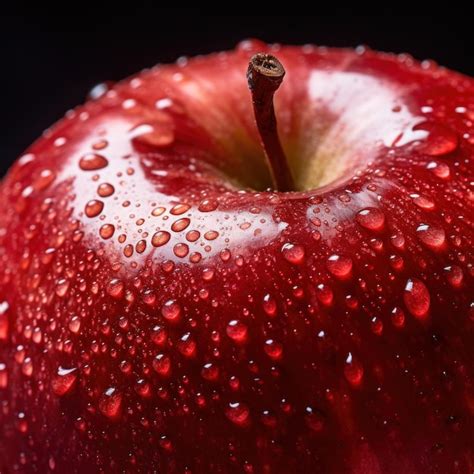 Premium AI Image Extreme Close Up Shot Of A Fresh Apple Photograph