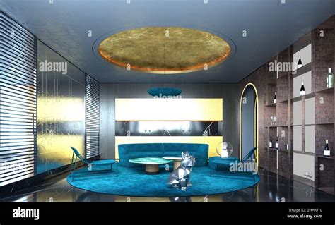 3d render of living room Stock Photo - Alamy