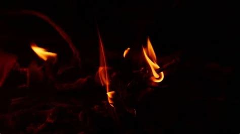 Slow Motion Footage Of Fire Flames With Stock Video Pond