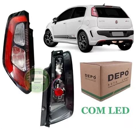 Lanterna Fiat Punto 2012 2013 2014 2015 2016 Led Esquerda