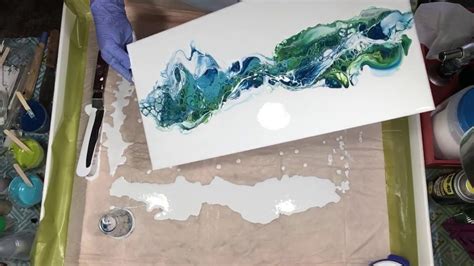 Flip And Drag Acrylic Pouring Decoart Review Youtube