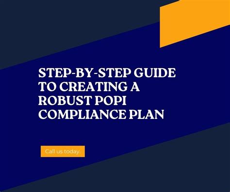 Step By Step Guide To Creating A Robust Popi Compliance Plan