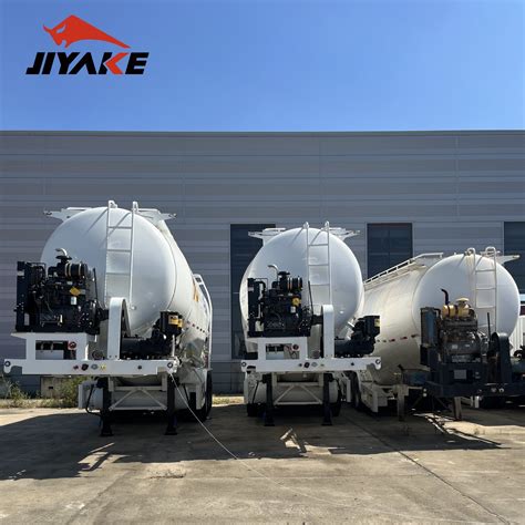 3 Axle 30 40 Ton Bulk Powder Tanker Truck Bulk Cement Trailer For Sale