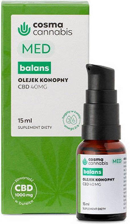 Preparat Medycyny Naturalnej Cosma Cannabis Olejek Konopny Balans Cbd