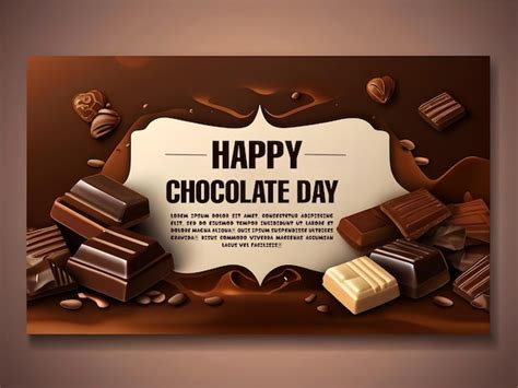 Premium Psd Psd Genuine Backdrop For World Chocolate Day