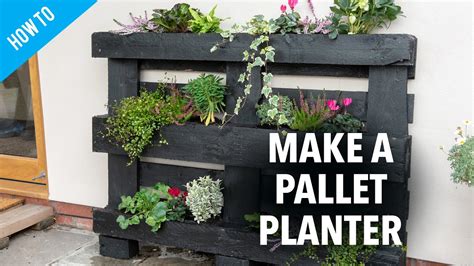 How To Make A Pallet Planter Youtube