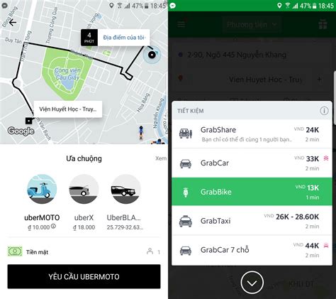 grab tung chieu loi keo tai xe uber ky hop dong ngay tren yen xe