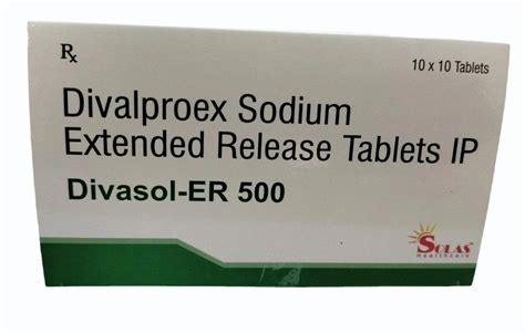 500mg Divalproex Sodium Extended Release Tablets At Rs 129box