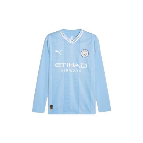 Manchester City Long Sleeve Home Shirt Soccalord