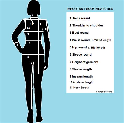 Best Way For Taking {body Measurements} For Sewing Your Clothes Sew Guide